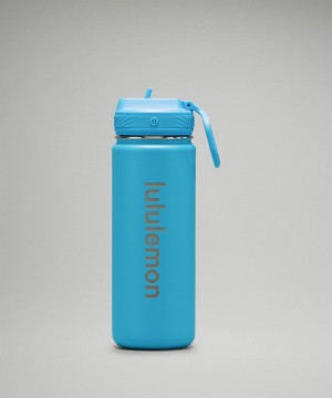 Μπουκάλια νερού Lululemon Back to Life Sport Bottle 18oz ανδρικα μπλε ανοιχτο | Greece-8576130