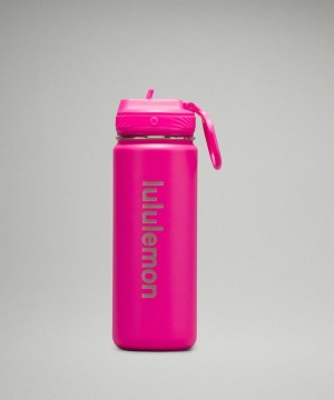 Μπουκάλια νερού Lululemon Back to Life Sport Bottle 18oz ανδρικα ροζ | Greece-2103956