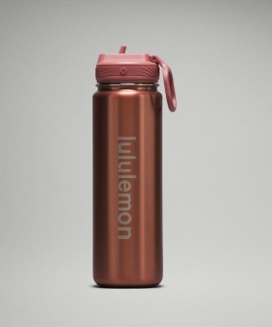 Μπουκάλια νερού Lululemon Back to Life Sport Bottle 24oz γυναικεια ροζ | Greece-9813407