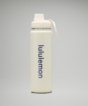 Μπουκάλια νερού Lululemon Back to Life Sport Bottle 24oz Shine ανδρικα κίτρινα | Greece-8726359