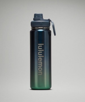 Μπουκάλια νερού Lululemon Back to Life Sport Bottle 24oz Shine ανδρικα γκρι μπλε μεντα | Greece-4198320