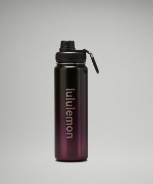 Μπουκάλια νερού Lululemon Back to Life Sport Bottle 24oz Shine ανδρικα μαυρα μωβ μπλε σκουρο λεβάντα | Greece-8362059