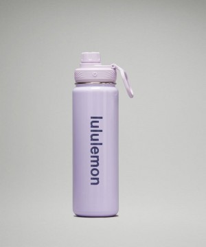 Μπουκάλια νερού Lululemon Back to Life Sport Bottle 24oz Shine ανδρικα μωβ | Greece-1809352