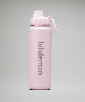 Μπουκάλια νερού Lululemon Back to Life Sport Bottle 24oz ανδρικα ροζ | Greece-2497516