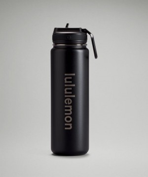 Μπουκάλια νερού Lululemon Back to Life Sport Bottle 24oz ανδρικα μαυρα | Greece-4187962