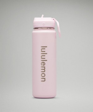 Μπουκάλια νερού Lululemon Back to Life Sport Bottle 24oz ανδρικα ροζ | Greece-2376890