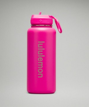 Μπουκάλια νερού Lululemon Back to Life Sport Bottle 32oz γυναικεια ροζ | Greece-0547328