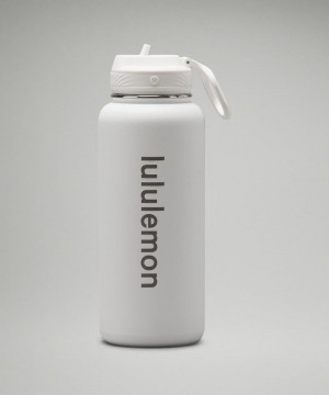 Μπουκάλια νερού Lululemon Back to Life Sport Bottle 32oz ανδρικα ασπρα | Greece-2379854