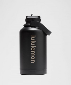 Μπουκάλια νερού Lululemon Back to Life Sport Bottle 64oz ανδρικα μαυρα | Greece-5347620