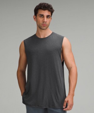 αμανικα μπλουζακια Lululemon Balancer ανδρικα μαυρα | Greece-3608951