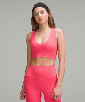 Αθλητικο Σουτιεν Lululemon Bend This Scoop and Cross Light Support, A-C Cups γυναικεια ροζ | Greece-4618930