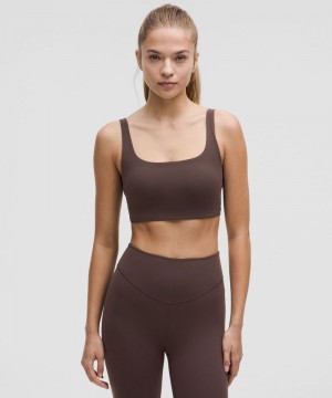 Αθλητικο Σουτιεν Lululemon Bend This Scoop and Square Light Support, A-C Cups γυναικεια σοκολάτα | Greece-8741069