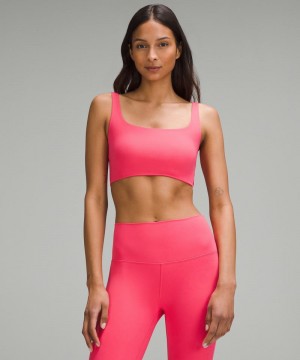 Αθλητικο Σουτιεν Lululemon Bend This Scoop and Square Light Support, A-C Cups γυναικεια ροζ | Greece-6579308