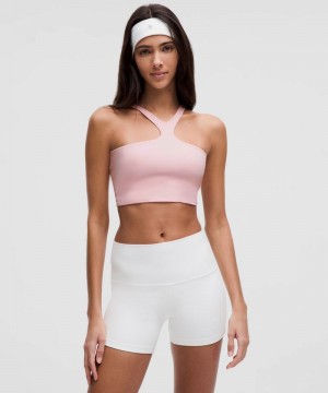 Αθλητικο Σουτιεν Lululemon Bend This V and Racer Light Support, A-C Cups γυναικεια ροζ | Greece-4631092