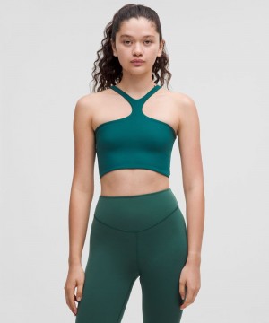 Αθλητικο Σουτιεν Lululemon Bend This V and Racer Light Support, A-C Cups γυναικεια τυρκουάζ | Greece-8491650
