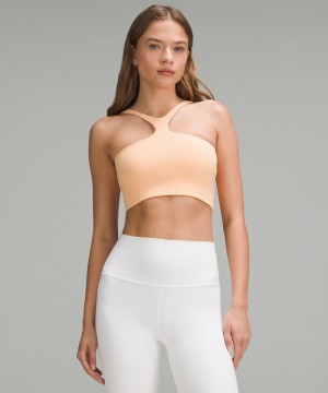 Αθλητικο Σουτιεν Lululemon Bend This V and Racer Light Support, A-C Cups γυναικεια κοραλι | Greece-5310467