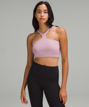 Αθλητικο Σουτιεν Lululemon Bend This V and Racer Light Support, A-C Cups γυναικεια ροζ ροζ | Greece-9723146