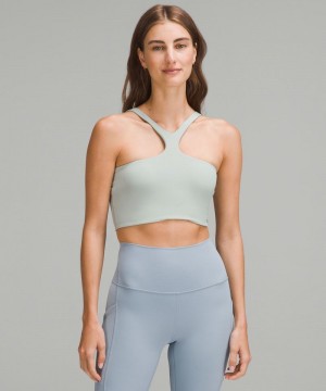 Αθλητικο Σουτιεν Lululemon Bend This V and Racer Light Support, A-C Cups γυναικεια γκρι | Greece-8312457