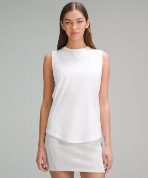 αμανικα μπλουζακια Lululemon Brunswick Muscle γυναικεια ασπρα | Greece-9130765