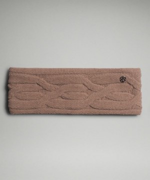 Αξεσουαρ Μαλλιων Lululemon Cable-Knit Fleece-Lined Ear Warmer γυναικεια γκρι | Greece-3705691