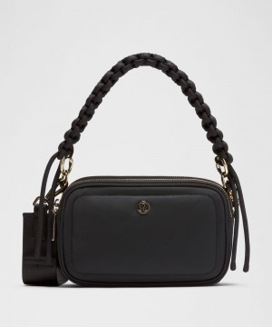 τσάντεσ χιαστί Lululemon Crossbody Camera Bag with Top Handle 2L γυναικεια μαυρα χρυσο χρωμα | Greece-3176024