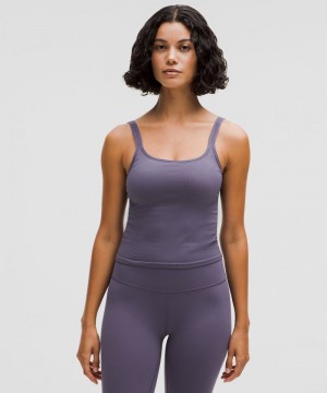 αμανικα μπλουζακια Lululemon Ebb to Street Scoop-Neck Cropped γυναικεια βαθυ γκρι βαθυ γκρι | Greece-9256017