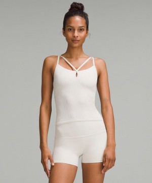 αμανικα μπλουζακια Lululemon Ebb to Street Strappy Light Support, B/C Cup γυναικεια Μπεζ Μπεζ | Greece-7143098