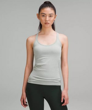 αμανικα μπλουζακια Lululemon Ebb to Street γυναικεια γκρι | Greece-2910854