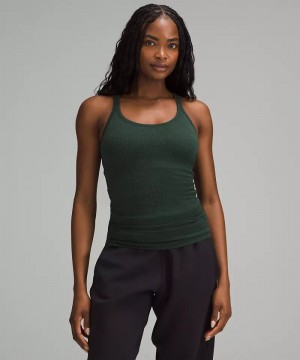 αμανικα μπλουζακια Lululemon Ebb to Street γυναικεια πρασινο | Greece-4701329