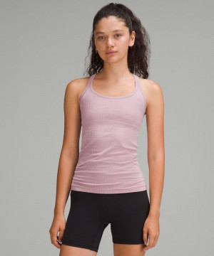αμανικα μπλουζακια Lululemon Ebb to Street γυναικεια ροζ ροζ | Greece-2497563