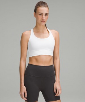 Αθλητικο Σουτιεν Lululemon Energy Longline Medium Support, B–D Cups γυναικεια ασπρα | Greece-5742813