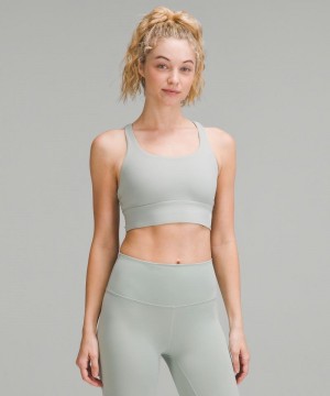 Αθλητικο Σουτιεν Lululemon Energy Longline Medium Support, B–D Cups γυναικεια γκρι | Greece-9372041