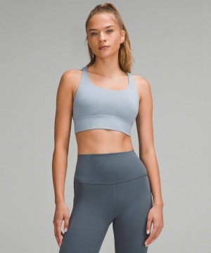 Αθλητικο Σουτιεν Lululemon Energy Longline Medium Support, B–D Cups γυναικεια μπλε | Greece-5046983