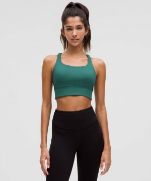 Αθλητικο Σουτιεν Lululemon Energy Longline Medium Support, B–D Cups γυναικεια τυρκουάζ | Greece-6135890