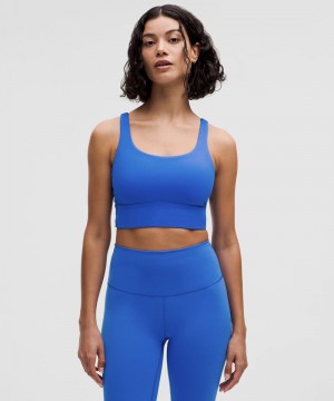 Αθλητικο Σουτιεν Lululemon Energy Longline Medium Support, B–D Cups γυναικεια μπλε | Greece-7125864