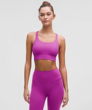 Αθλητικο Σουτιεν Lululemon Energy Longline Medium Support, B–D Cups γυναικεια μωβ | Greece-4098362