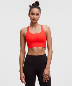 Αθλητικο Σουτιεν Lululemon Energy Longline Medium Support, B–D Cups γυναικεια κοκκινα | Greece-3186940
