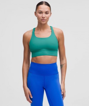 Αθλητικο Σουτιεν Lululemon Energy Longline Medium Support, B–D Cups γυναικεια τυρκουάζ μπλε | Greece-2405891