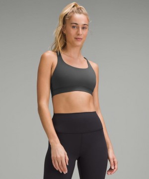 Αθλητικο Σουτιεν Lululemon Energy Medium Support, B–D Cups γυναικεια βαθυ γκρι | Greece-4670235