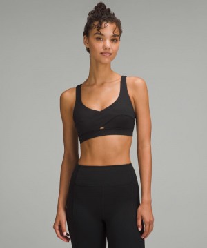 Αθλητικο Σουτιεν Lululemon Energy Wrap Light Support, B/C Cup γυναικεια μαυρα | Greece-9254610