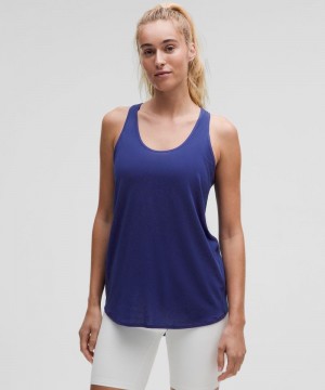 αμανικα μπλουζακια Lululemon Essential γυναικεια μπλε | Greece-0391476