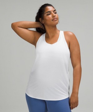 αμανικα μπλουζακια Lululemon Essential γυναικεια ασπρα | Greece-9048635