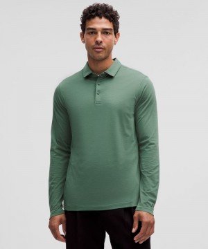 μπλουζακια πολο Lululemon Evolution Long-Sleeve ανδρικα πρασινο | Greece-2716384