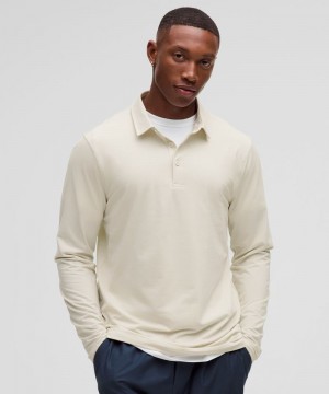 μπλουζακια πολο Lululemon Evolution Long-Sleeve ανδρικα Μπεζ | Greece-3245601