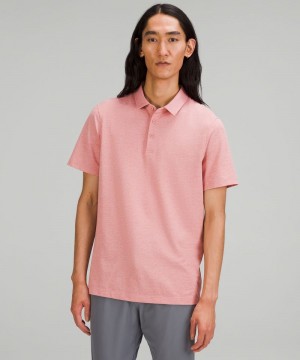 μπλουζακια πολο Lululemon Evolution Short-Sleeve ανδρικα ροζ | Greece-7918562