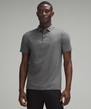 μπλουζακια πολο Lululemon Evolution Short-Sleeve ανδρικα μαυρα | Greece-4713895