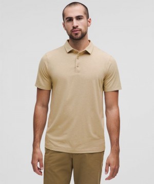 μπλουζακια πολο Lululemon Evolution Short-Sleeve ανδρικα καφε | Greece-4981236