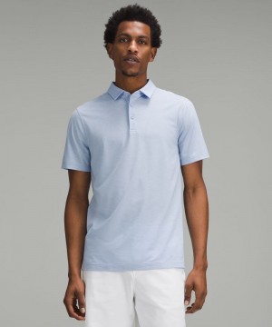 μπλουζακια πολο Lululemon Evolution Short-Sleeve ανδρικα μπλε Μπεζ | Greece-9784213