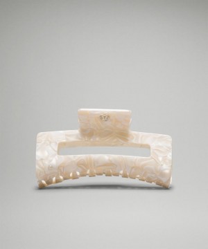 Αξεσουαρ Μαλλιων Lululemon Extra Large Claw Hair Clip γυναικεια ασπρα ασπρα | Greece-7230948