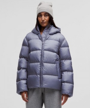 Μπουφάν Πουπουλένια Lululemon Featherweight γυναικεια μπλε | Greece-1038792